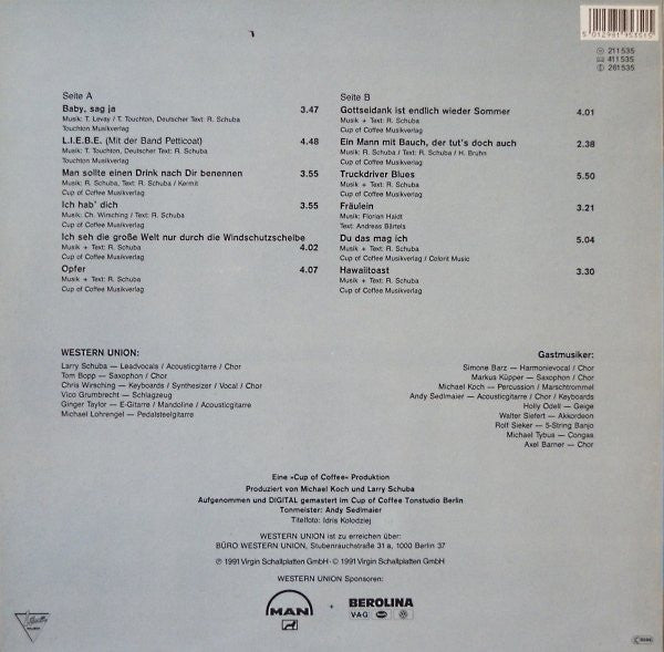 Western Union (3) : ... Endloser Sommer (LP, Album)