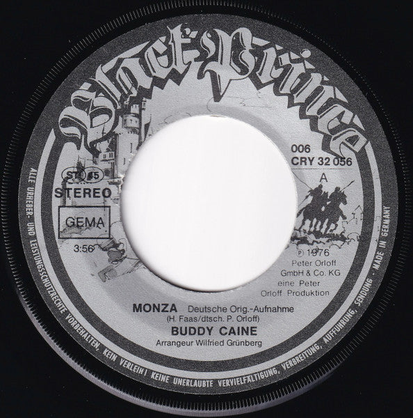 Buddy Caine : Monza (7", Single)
