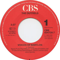 The Outfield : Voices Of Babylon (7", Single)