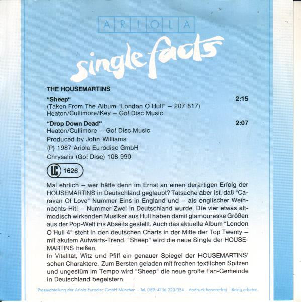 The Housemartins : Sheep (7", Single)