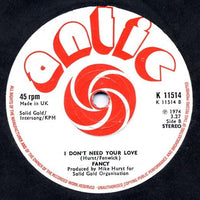 Fancy (3) : Touch Me (7", Single, Sol)