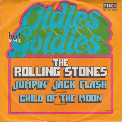 The Rolling Stones : Jumpin' Jack Flash / Child Of The Moon (7", Single, RE)