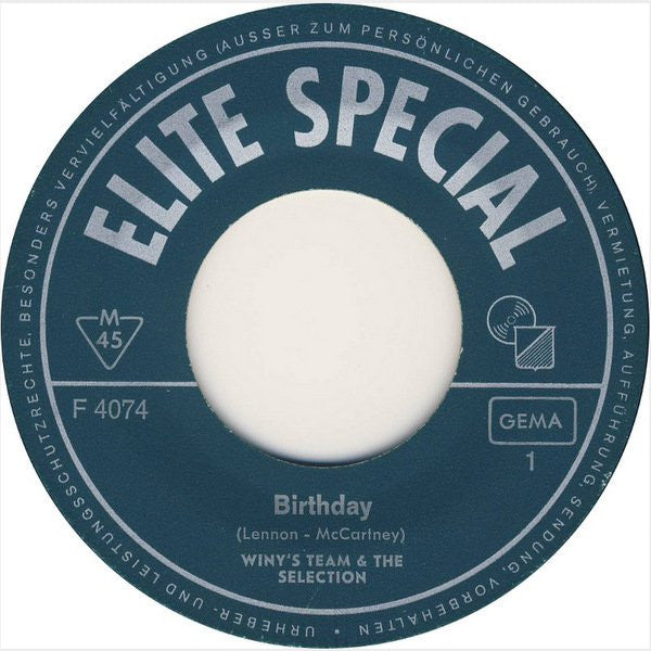 Winy's Team & The Selection : Birthday (7", Single)