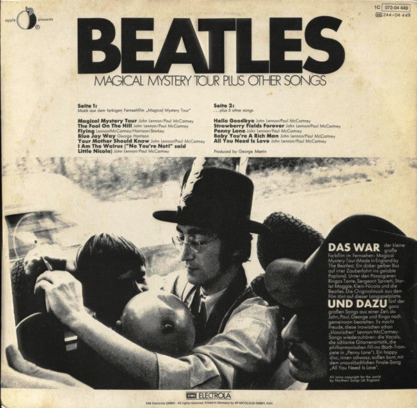 The Beatles : Magical Mystery Tour Plus Other Songs (LP, Comp, RE)