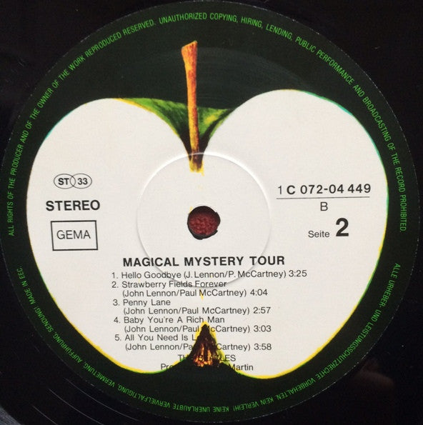 The Beatles : Magical Mystery Tour Plus Other Songs (LP, Comp, RE)