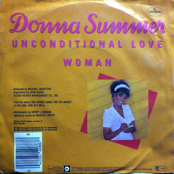 Donna Summer : Unconditional Love (7", Single)