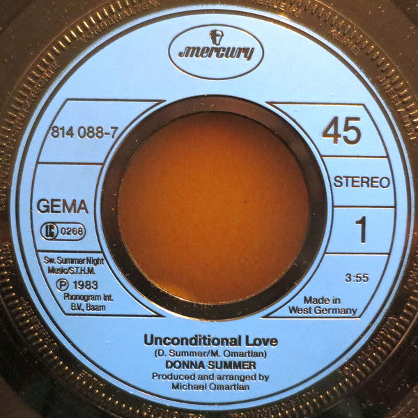 Donna Summer : Unconditional Love (7", Single)