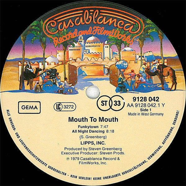 Lipps, Inc. : Mouth To Mouth (LP, Album)