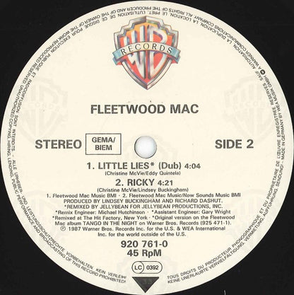 Fleetwood Mac : Little Lies (Extended Version) (12", Single)
