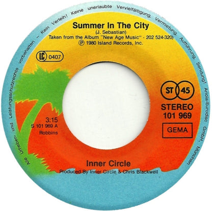 Inner Circle : Summer In The City (7", Single)