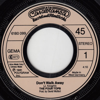 The Four Tops* : Don't Walk Away (7", Single)