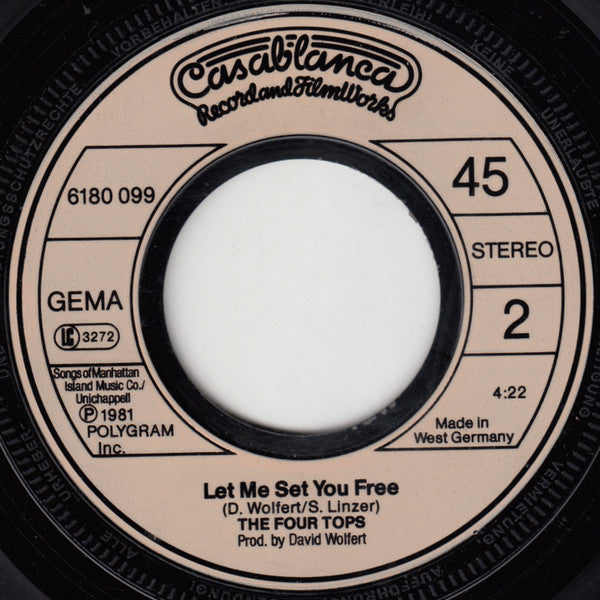 The Four Tops* : Don't Walk Away (7", Single)