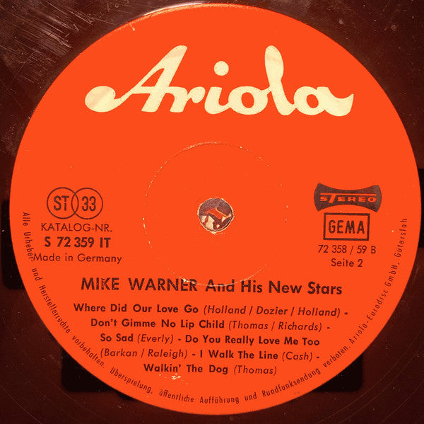Mike Warner And His New Stars : Mike Warner And His New Stars (LP, Album)