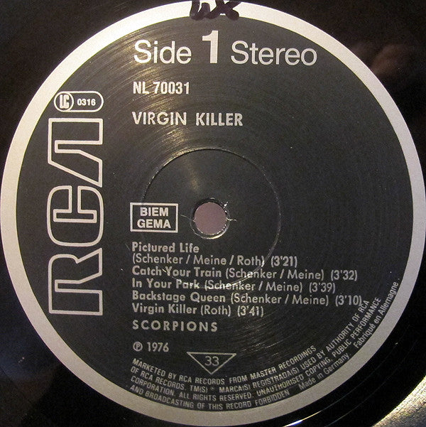 Scorpions : Virgin Killer (LP, Album, RE)