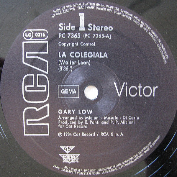 Gary Low : La Colegiala / Equador (12", Maxi)