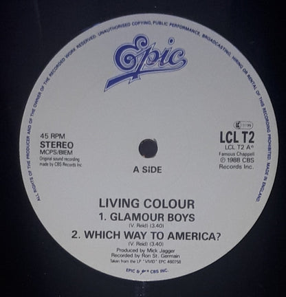 Living Colour : Glamour Boys (12")