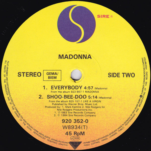 Madonna : Into The Groove (12", Maxi)