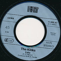 The Kinks : Lola /  Sunny Afternoon  (7", Single, RE, Sil)