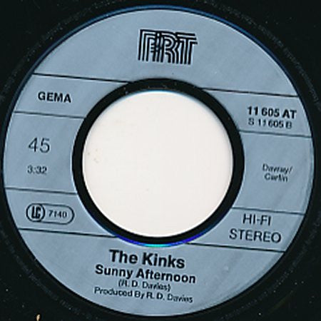 The Kinks : Lola /  Sunny Afternoon  (7", Single, RE, Sil)