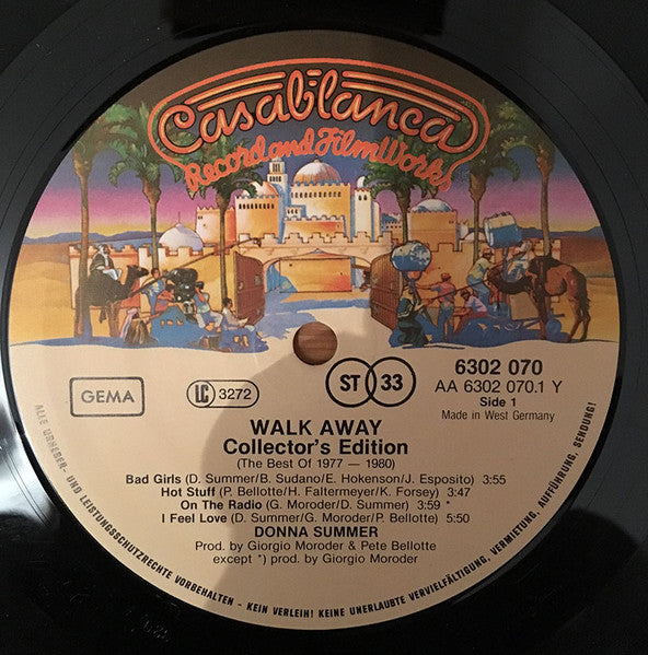 Donna Summer : Walk Away Collector's Edition (The Best Of 1977-1980) (LP, Comp)