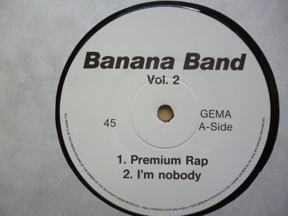 Banana Band (2) : Reggae Lovers / Premium Rap / I'm Nobody (12", Promo, TP)