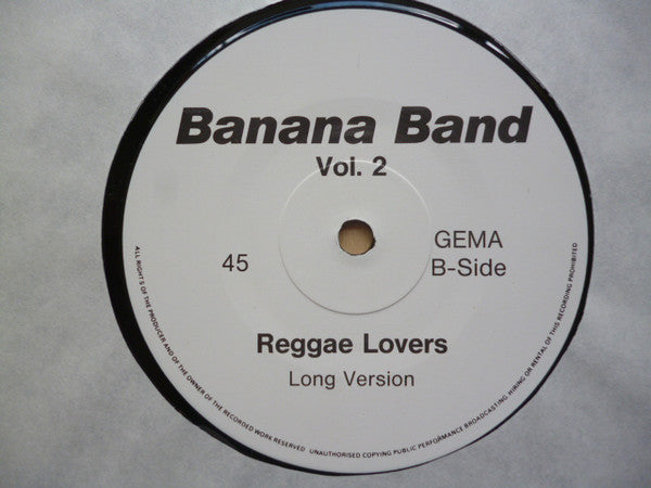 Banana Band (2) : Reggae Lovers / Premium Rap / I'm Nobody (12", Promo, TP)