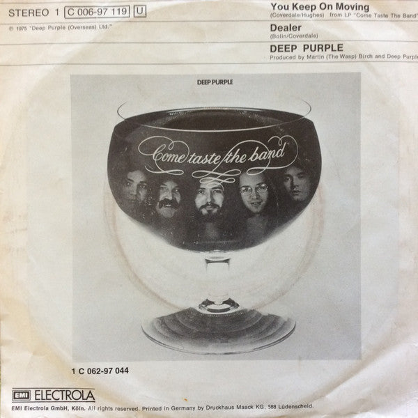 Deep Purple : You Keep On Moving (7", Single)