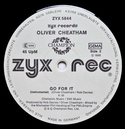 Oliver Cheatham : Go For It (12")