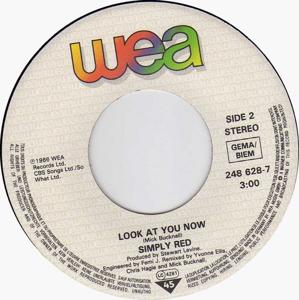Simply Red : Open Up The Red Box. Remix (7", Single)