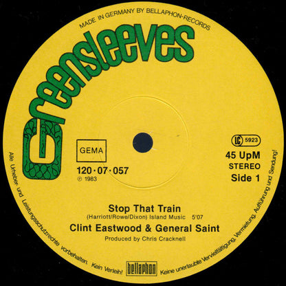 Clint Eastwood And General Saint : Stop That Train (12", Maxi)