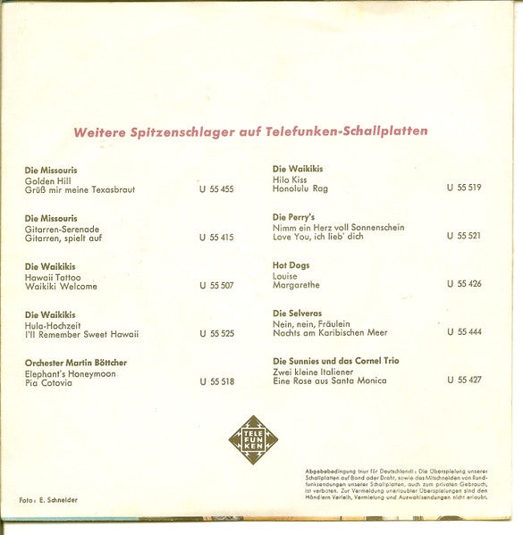 Die Missouris : Der King / Wer Hält Das Aus (7", Single)