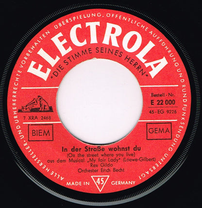 Rex Gildo : On The Street Where You Live (7")