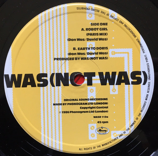 Was (Not Was) : Robot Girl (Remix) (12")
