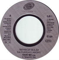 Whigfield : Saturday Night (7", Single, Jukebox)