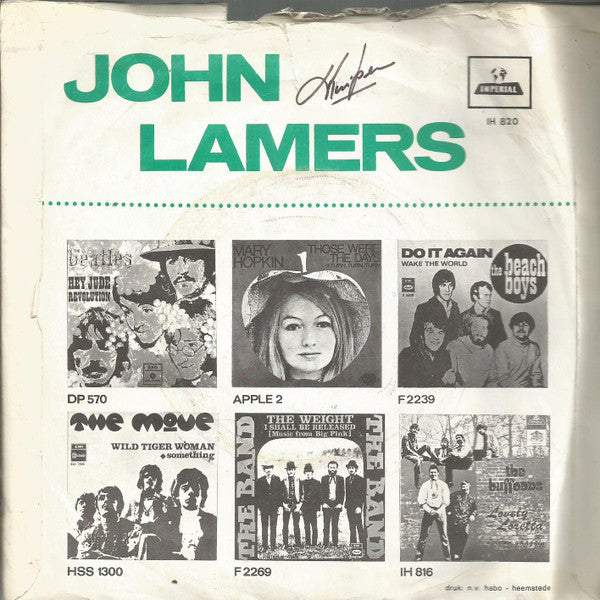 John Lamers : Puur, Pure Natuur (7", Single)