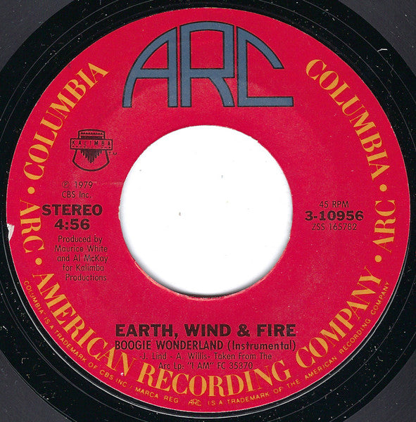 Earth, Wind & Fire With The Emotions : Boogie Wonderland (7", Single, Styrene, Pit)
