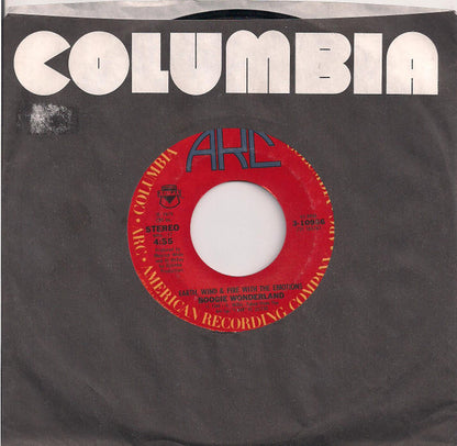 Earth, Wind & Fire With The Emotions : Boogie Wonderland (7", Single, Styrene, Pit)