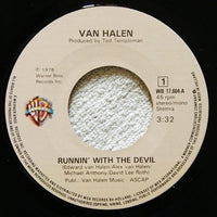 Van Halen : Runnin' With The Devil / You Really Got Me (7", Single)