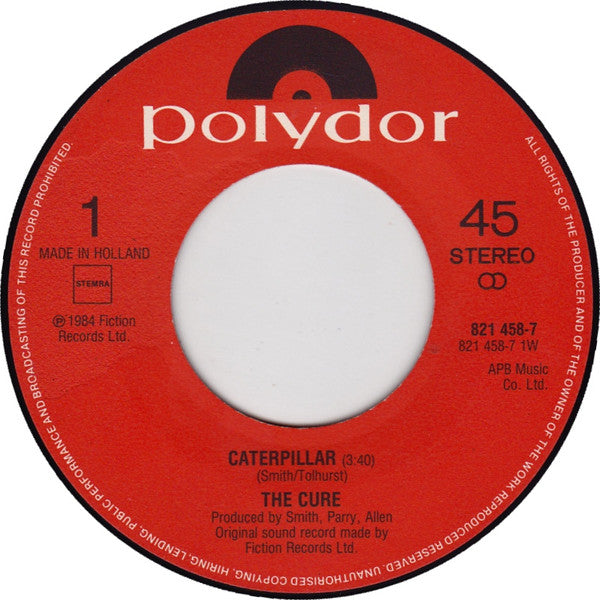 The Cure : The Caterpillar (7", Single)