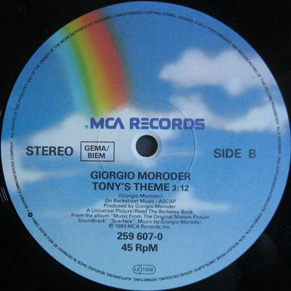 Giorgio Moroder : Scarface (Push It To The Limit) (12")