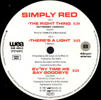Simply Red : The Right Thing (12", Maxi)