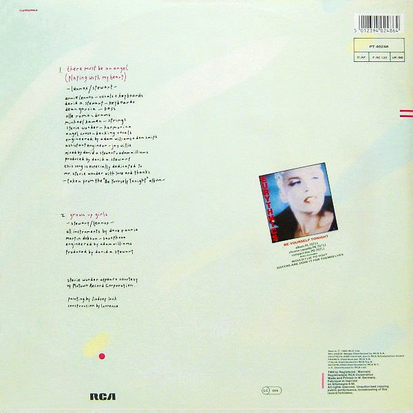 Eurythmics : There Must Be An Angel (Playing With My Heart) (12", Maxi)