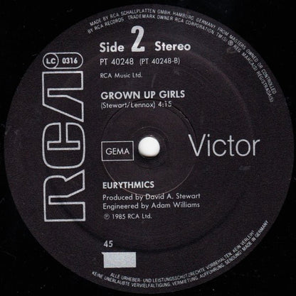 Eurythmics : There Must Be An Angel (Playing With My Heart) (12", Maxi)