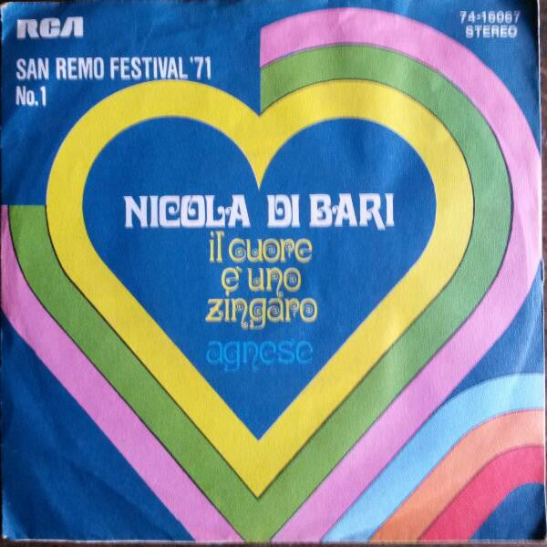 Nicola Di Bari : Il Cuore Ѐ  Uno Zingaro / Agnese (7", Pic)