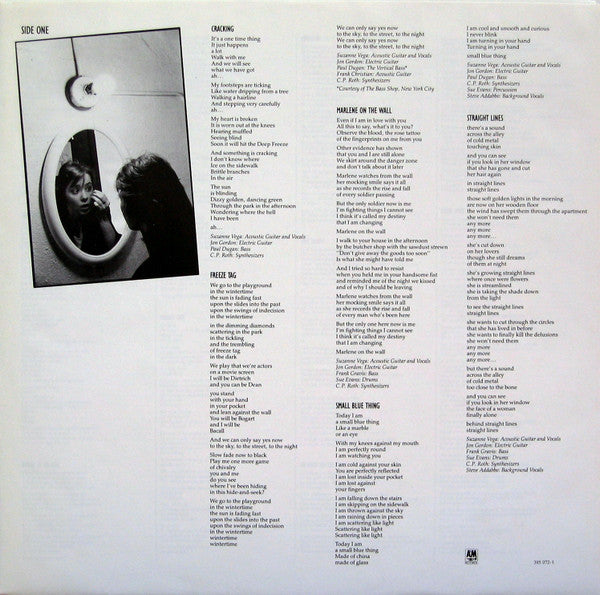 Suzanne Vega : Suzanne Vega (LP, Album, Bla)