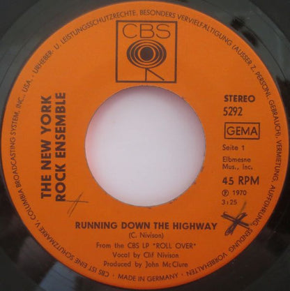 The New York Rock Ensemble : Running Down The Highway (7", Single)