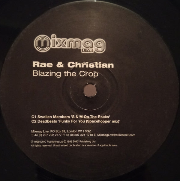 Rae & Christian : Blazing The Crop (3x12", Comp)