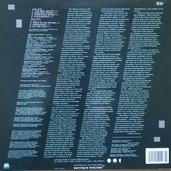 Niels Lan Doky : Friendship (LP, Album)