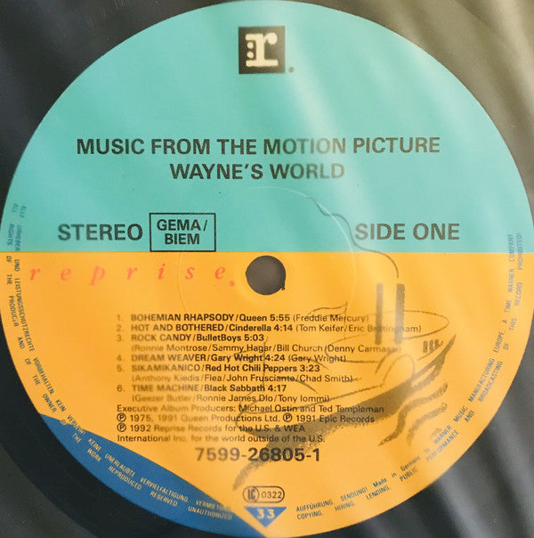 Various : Music From The Motion Picture Wayne's World (LP, Comp)