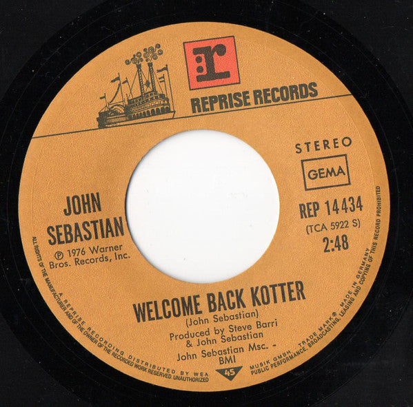 John Sebastian : Welcome Back Kotter (7", Single)